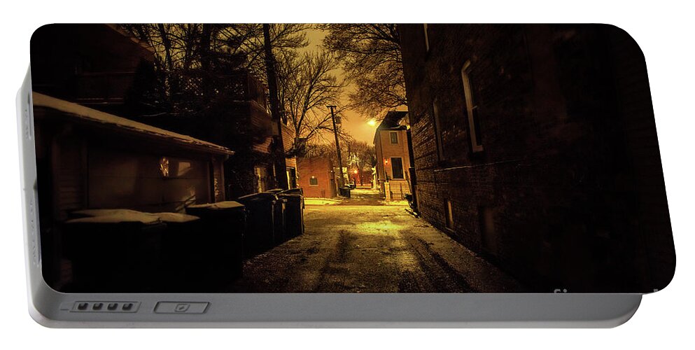 Alley Portable Battery Charger featuring the photograph Street of Shadows by Bruno Passigatti