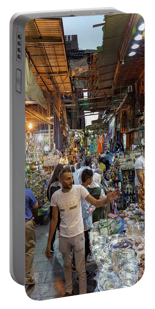 Street Portable Battery Charger featuring the photograph Street Vendors by Tom Watkins PVminer pixs