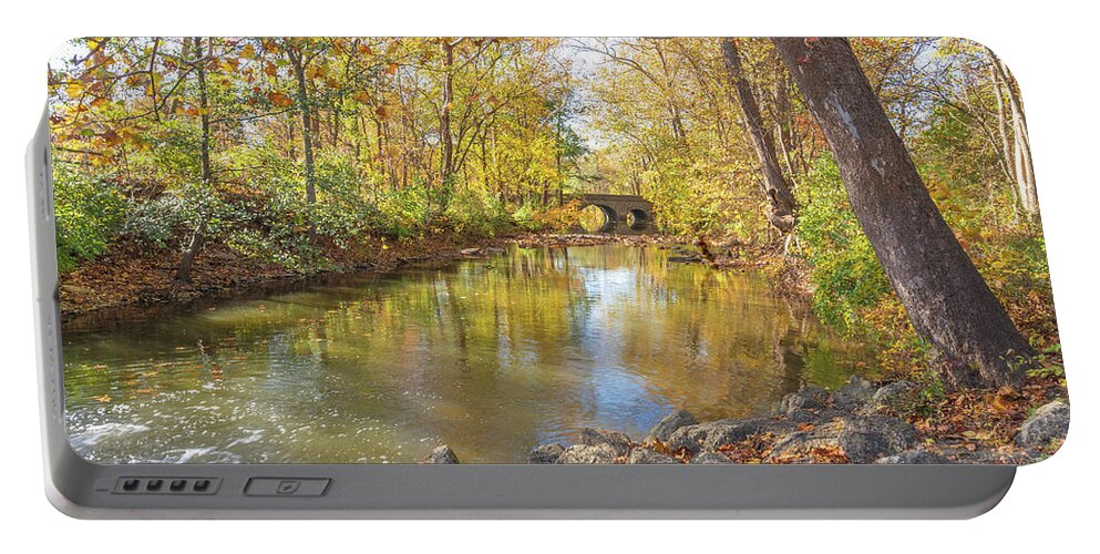 Autumn Portable Battery Charger featuring the photograph Struck Gold by Cathy Donohoue