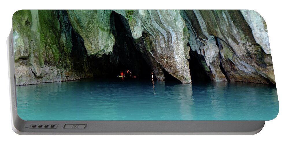 Philippines Portable Battery Charger featuring the photograph Subterranean River National Park by Arj Munoz