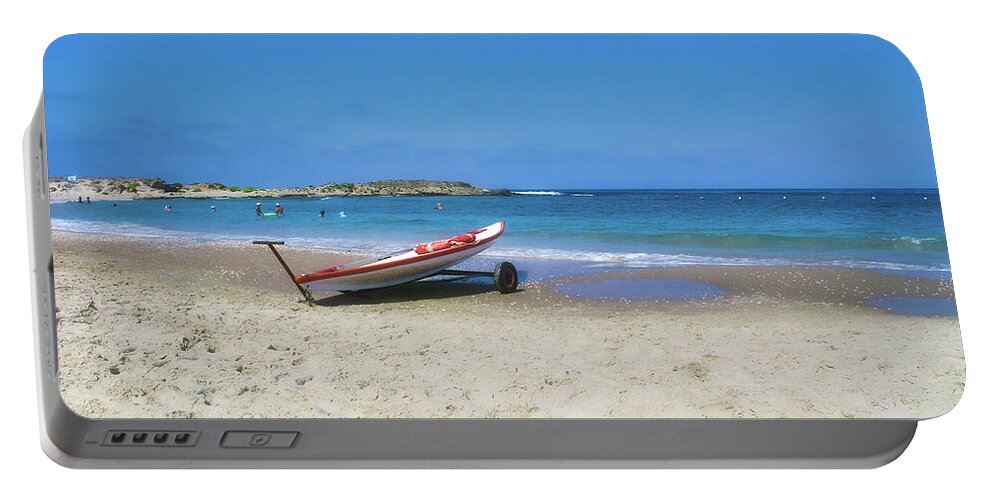 Seashore Portable Battery Charger featuring the photograph Summer Colors by Meir Ezrachi