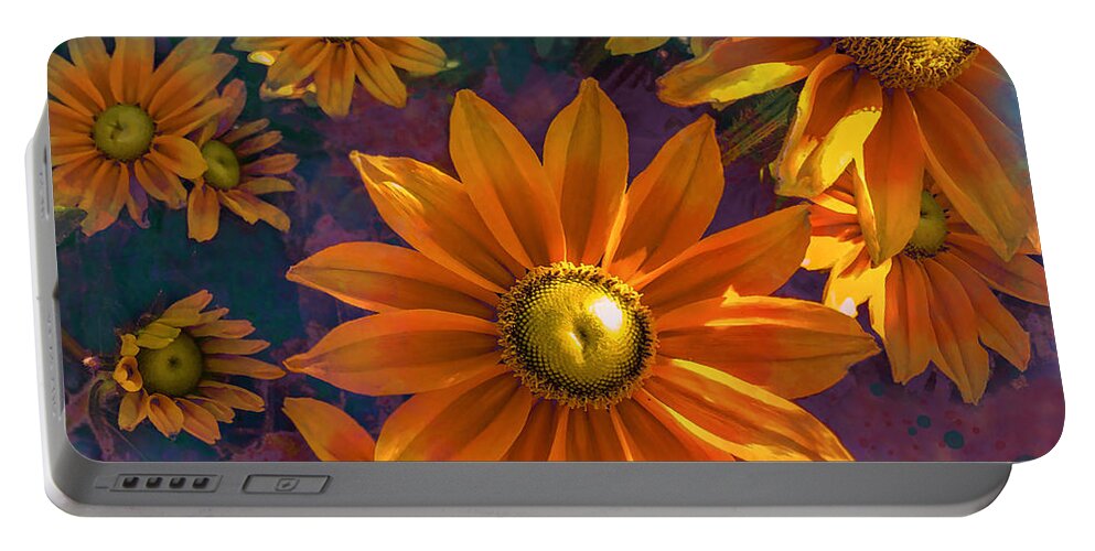 Dalia Portable Battery Charger featuring the photograph Summer flowers by Jeff Burgess