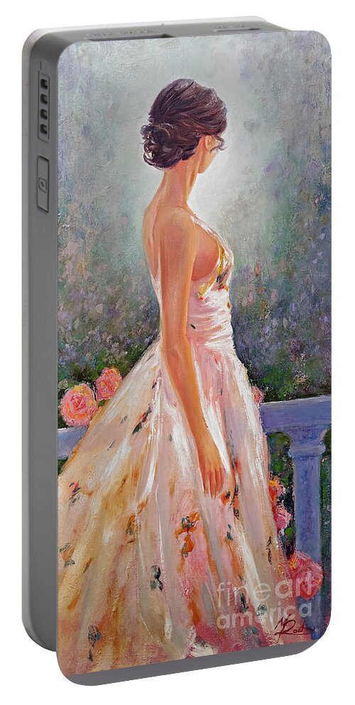 Summer In Provence Portable Battery Charger featuring the painting Summer in Provence by Michael Rock