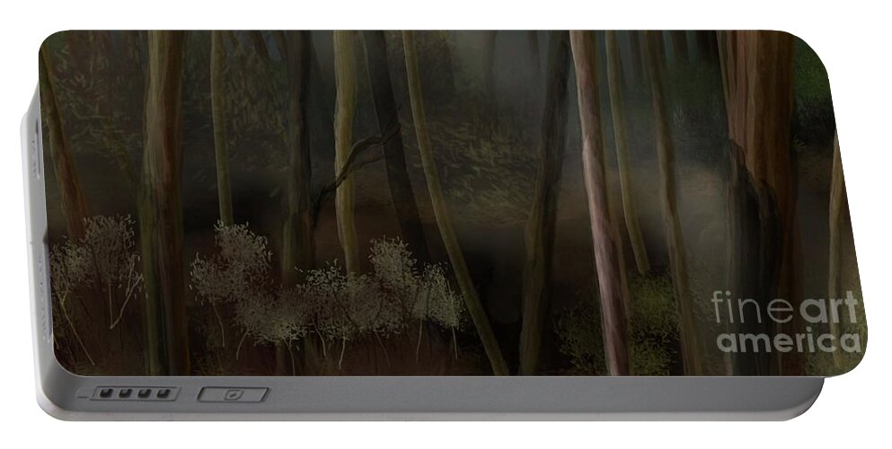 Bushland Portable Battery Charger featuring the digital art Sundays Nature Lesion by Julie Grimshaw