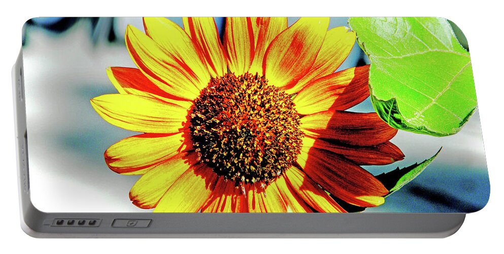 Sunflower Portable Battery Charger featuring the photograph Sunflowers for Ukrain Day 8 by Lizi Beard-Ward