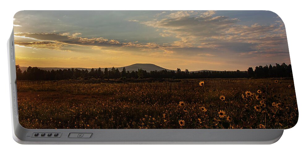 Sunset Portable Battery Charger featuring the photograph Incandescence by Laura Putman