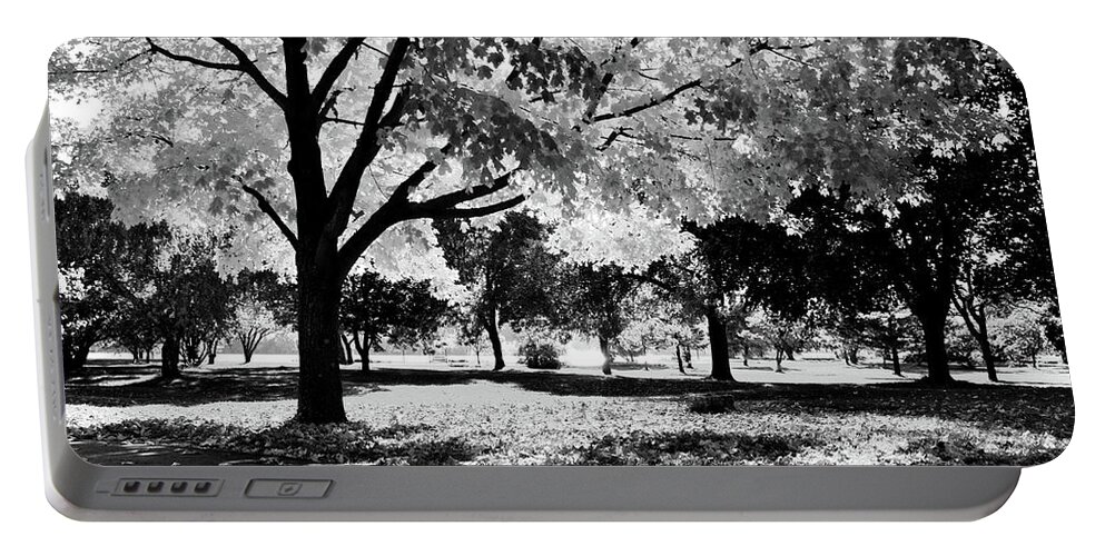 Park Portable Battery Charger featuring the photograph Sunny October by Susie Loechler