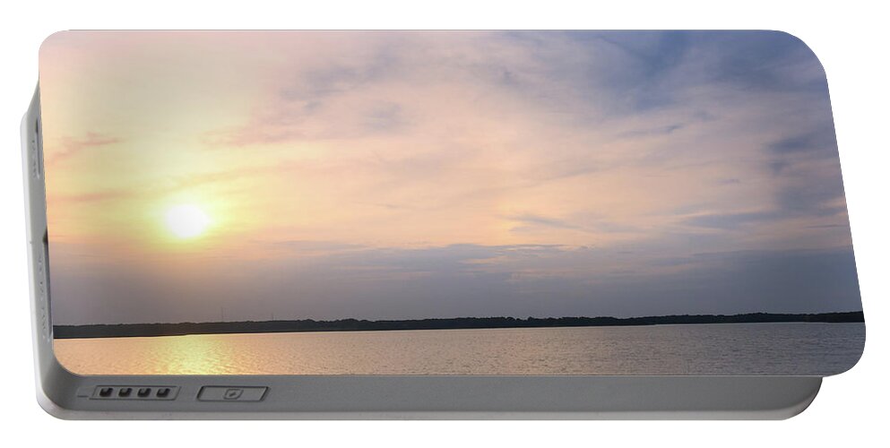 Lake Portable Battery Charger featuring the photograph Sunrise At Lake Murray 2 by Andrea Anderegg