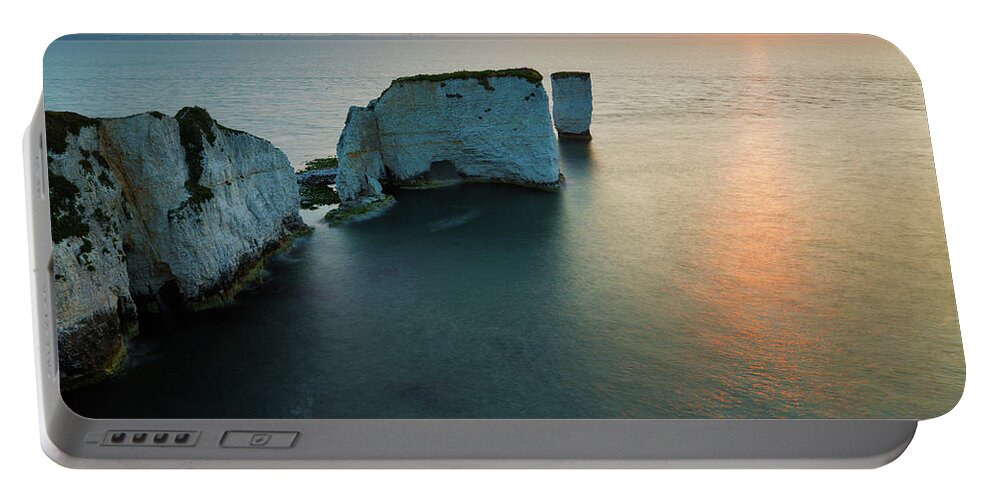 Old Portable Battery Charger featuring the photograph Sunrise at Old Harry by Ian Middleton