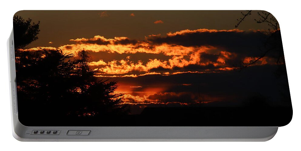Sunrise Portable Battery Charger featuring the photograph Sunrise from Rivendell January 20 2021 by Miriam A Kilmer