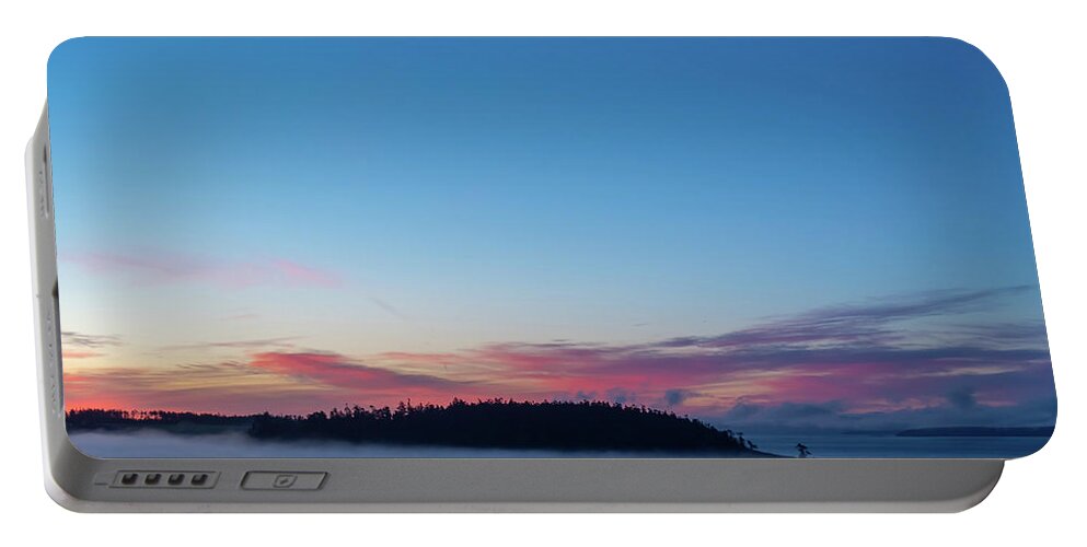  Night Portable Battery Charger featuring the photograph Sunrise on Ebey's Praire by Leslie Struxness