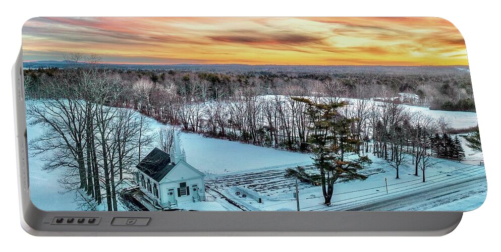  Portable Battery Charger featuring the photograph Sunrise on Salmon Falls Road by John Gisis