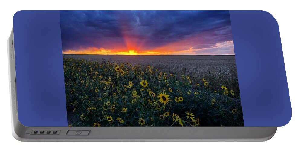 Sunset Portable Battery Charger featuring the photograph Sunset 1 by Julie Powell