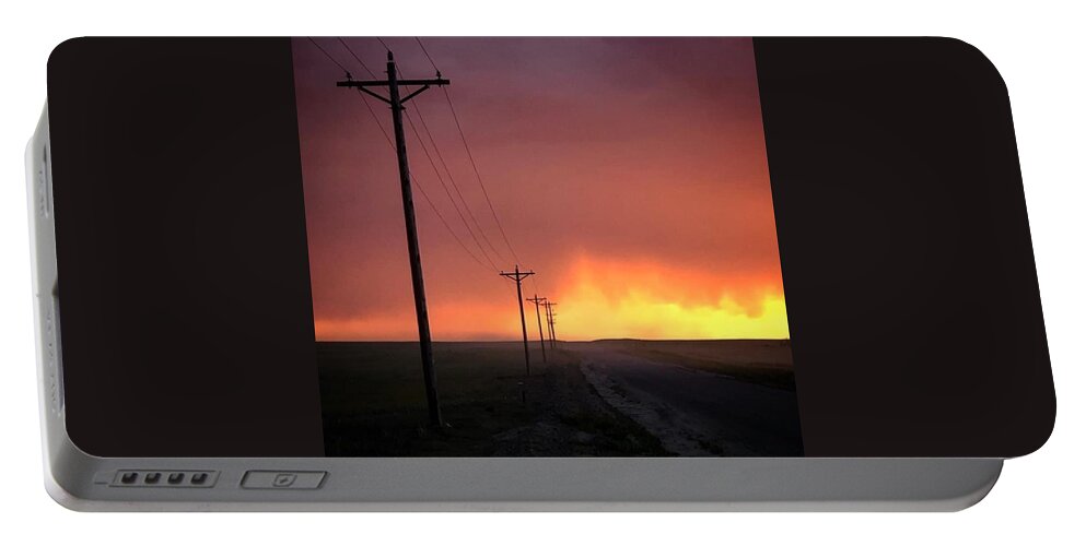 Sunset Portable Battery Charger featuring the photograph Sunset 2 by Julie Powell