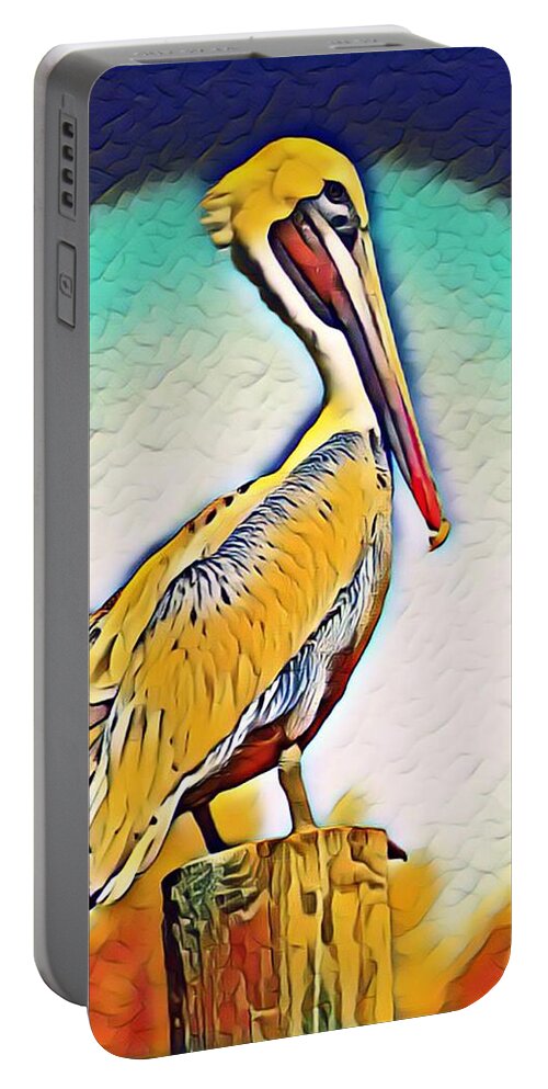 Pelican Portable Battery Charger featuring the photograph Sunset by Alison Belsan Horton