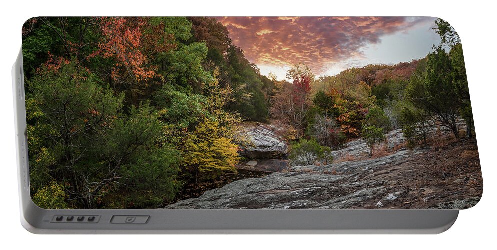 Sunset Portable Battery Charger featuring the photograph Sunset at Hunting Branch by Grant Twiss