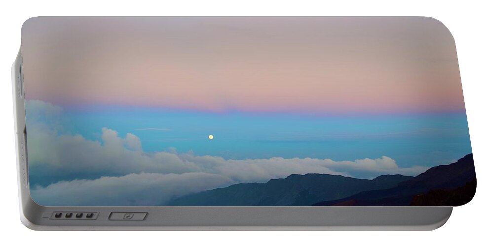 Aloha Portable Battery Charger featuring the photograph Stunning Sunset@Haleakala Summit, Maui by Bnte Creations