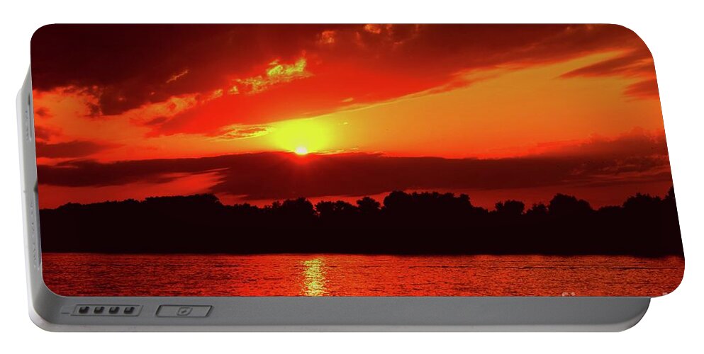  Portable Battery Charger featuring the photograph Sunset Magic IV by Leonida Arte