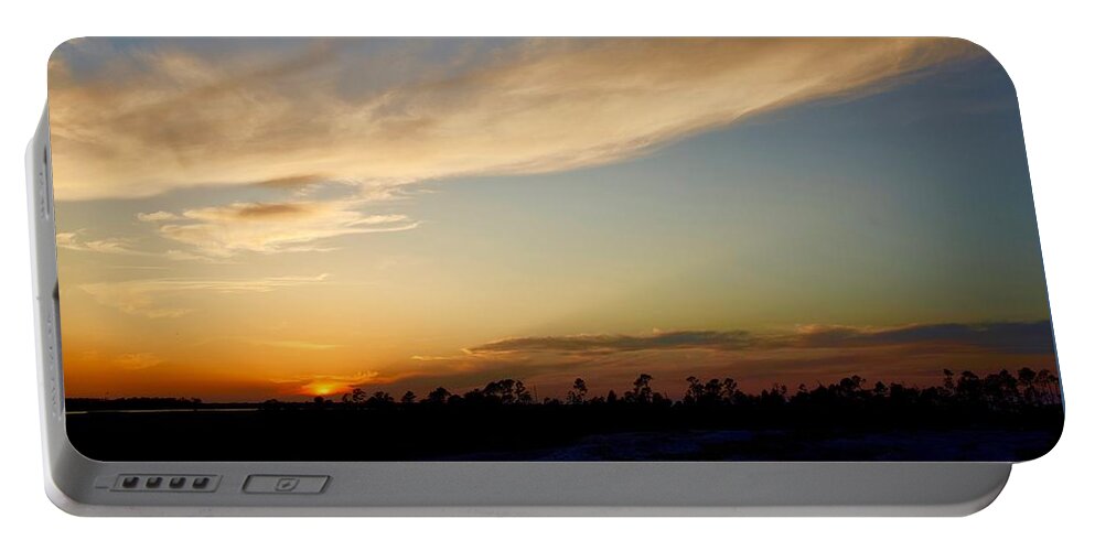 Beautiful Portable Battery Charger featuring the photograph Sunset Over Dolphin Head by Dennis Schmidt