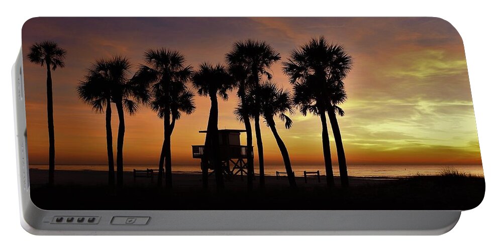 Sunset Portable Battery Charger featuring the photograph Sunset Silhouettes by Robert Stanhope
