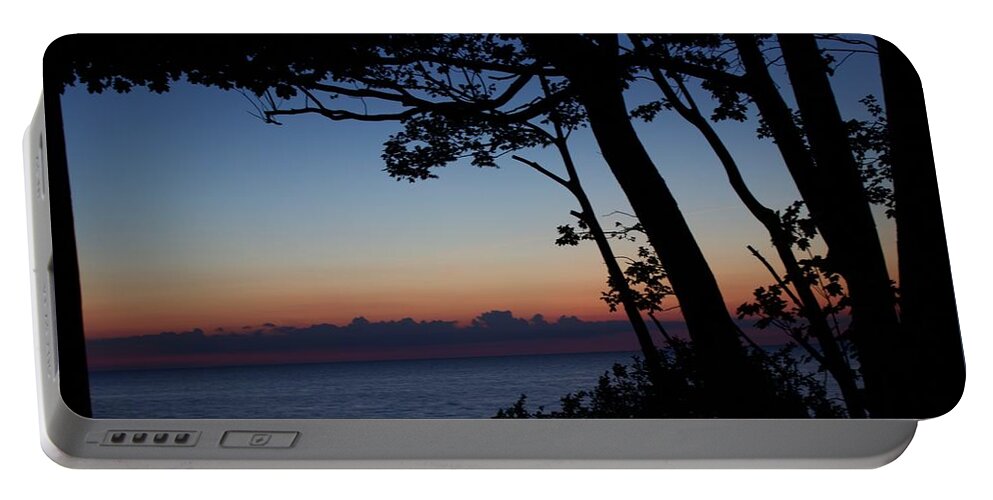 Lake Erie Portable Battery Charger featuring the photograph Sunset view by Yvonne M Smith