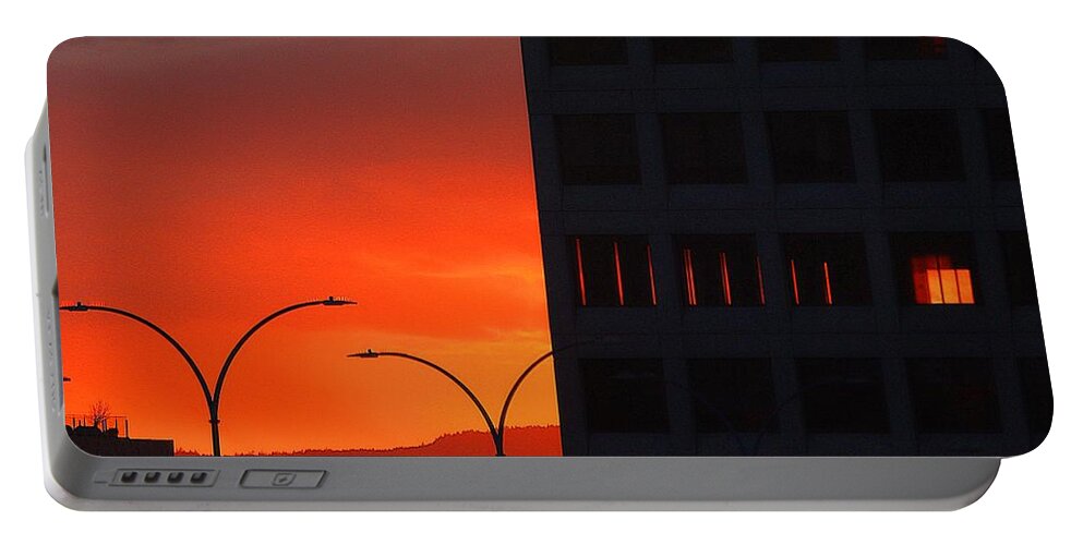 Sunset Portable Battery Charger featuring the photograph Sunset Vista by Kimberly Furey