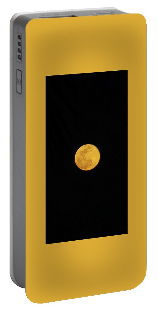 Super Pink Moon Portable Battery Charger featuring the photograph Super Pink Moon 2020 by Anthony Giammarino