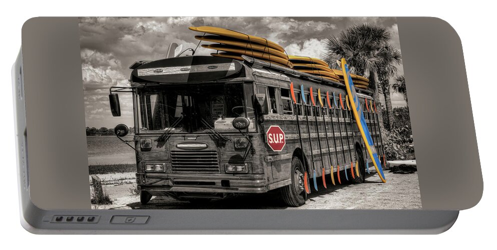 Surf Portable Battery Charger featuring the photograph Surf Bus by Carolyn Hutchins