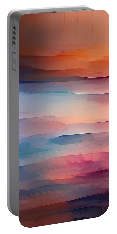  Portable Battery Charger featuring the digital art SurrealLayer by Rod Turner