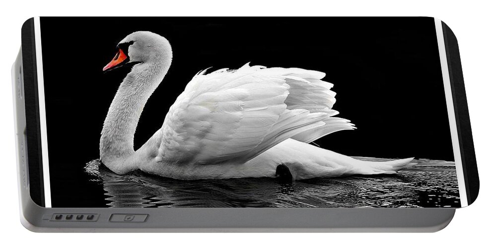 Swan Portable Battery Charger featuring the photograph Swan Elegance by Nancy Ayanna Wyatt
