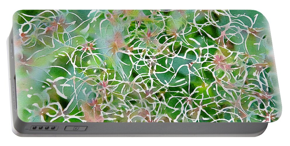 Clematis Portable Battery Charger featuring the photograph Sweet Autumn Clematis by Marilyn Cornwell