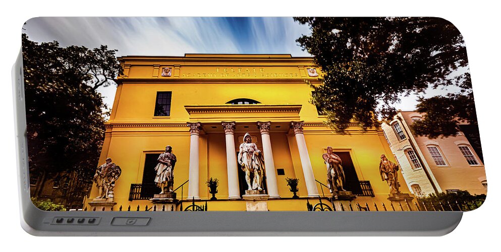 Savannah Portable Battery Charger featuring the photograph Telfair Museum by Kenny Thomas