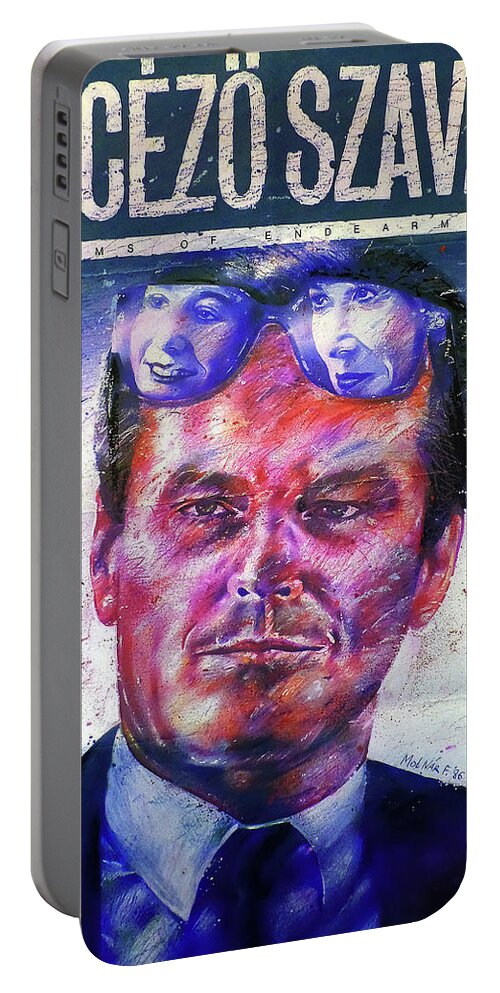 Molnar Portable Battery Charger featuring the mixed media ''Terms of Endearment'', 1983 by Movie World Posters