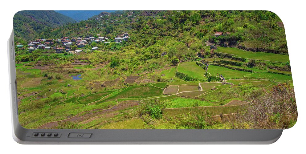 Philippines Portable Battery Charger featuring the photograph Terraces of Sagada by Arj Munoz