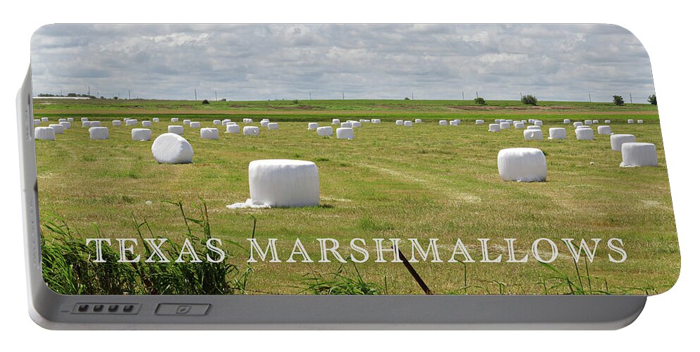 Harvest Portable Battery Charger featuring the photograph Texas Marshmallows by Steve Templeton