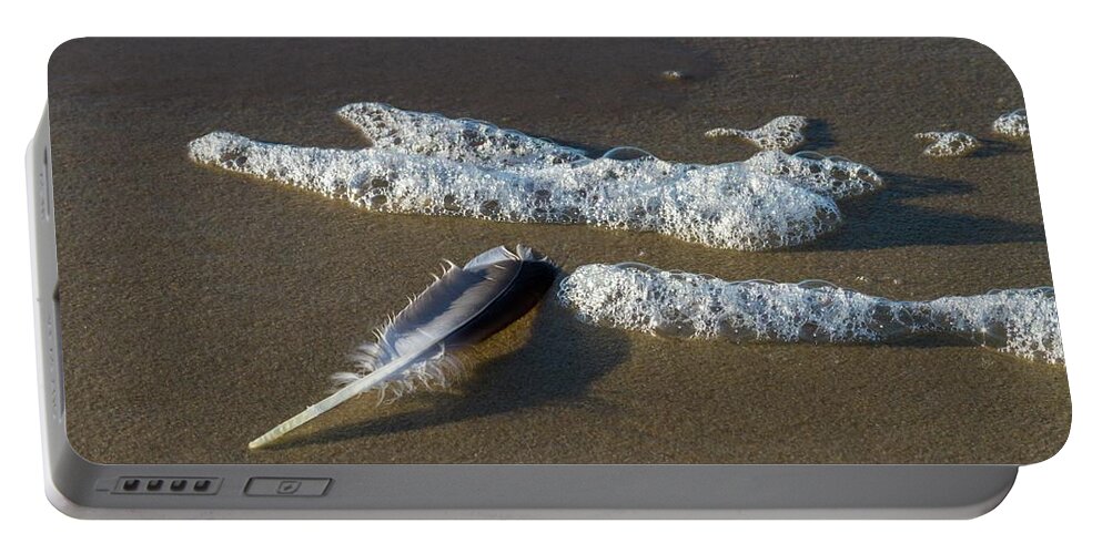 Beach Portable Battery Charger featuring the photograph Textures by Liza Eckardt