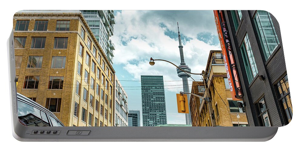 Toronto Portable Battery Charger featuring the photograph The 6ix by Valerie Rosen