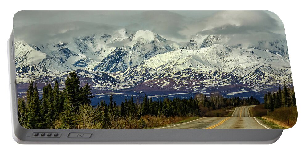  Portable Battery Charger featuring the photograph The Alaska Range 2023 by Michael W Rogers