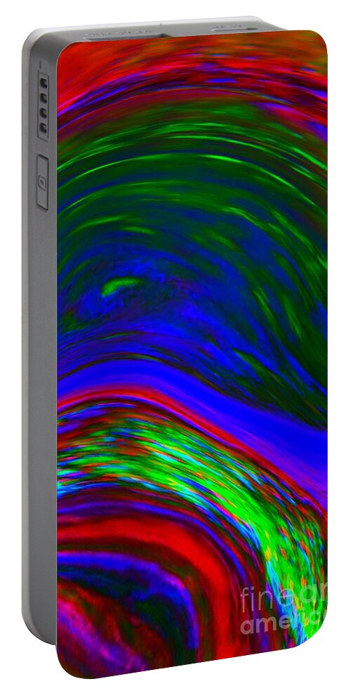 Emotional Portable Battery Charger featuring the digital art The Anguish by Glenn Hernandez