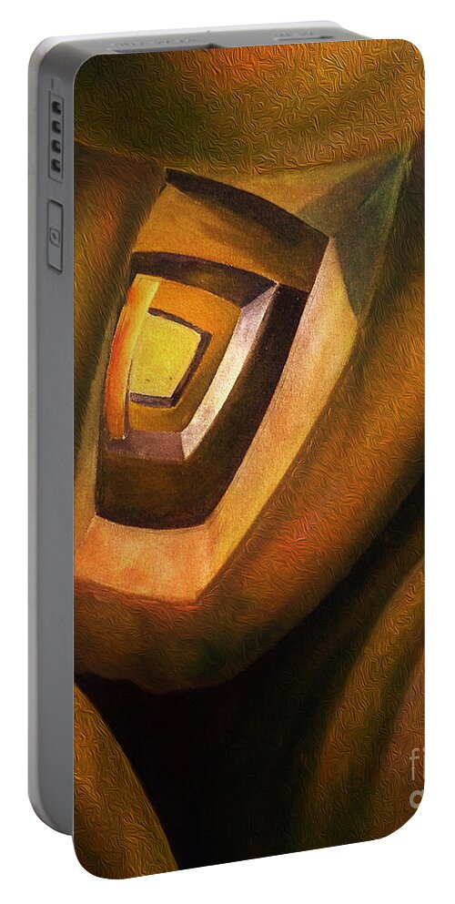 Apple Portable Battery Charger featuring the digital art The Apple 1 by Aldane Wynter