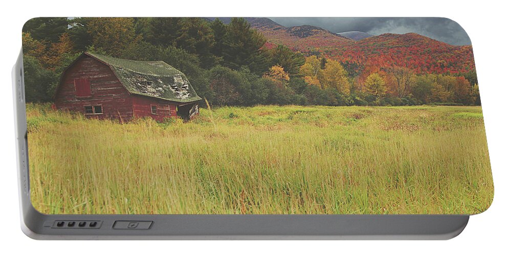Fall Portable Battery Charger featuring the photograph The Barn by Carrie Ann Grippo-Pike