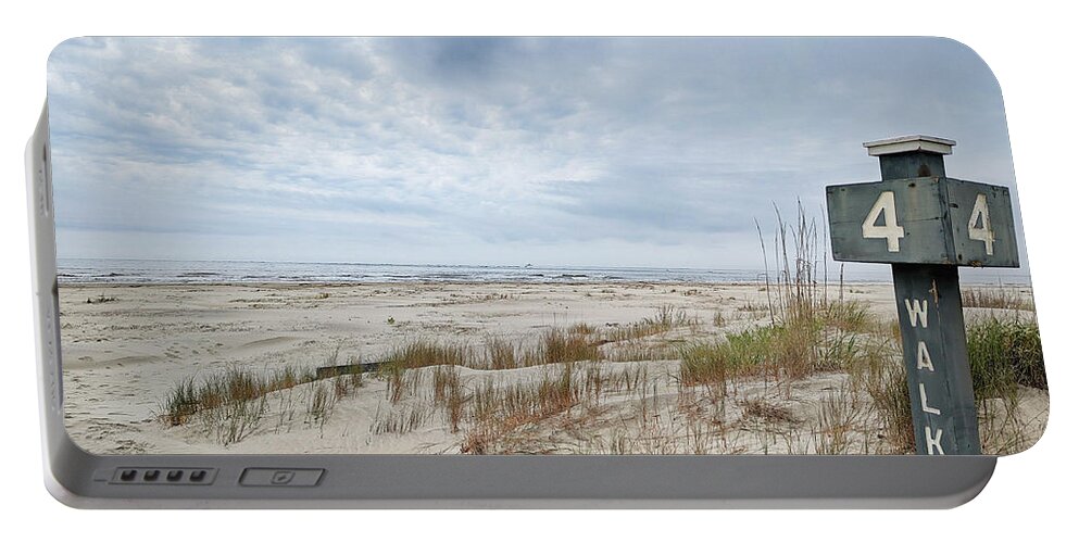 Beach Portable Battery Charger featuring the photograph The Beach is 4 Walking by Robert Knight