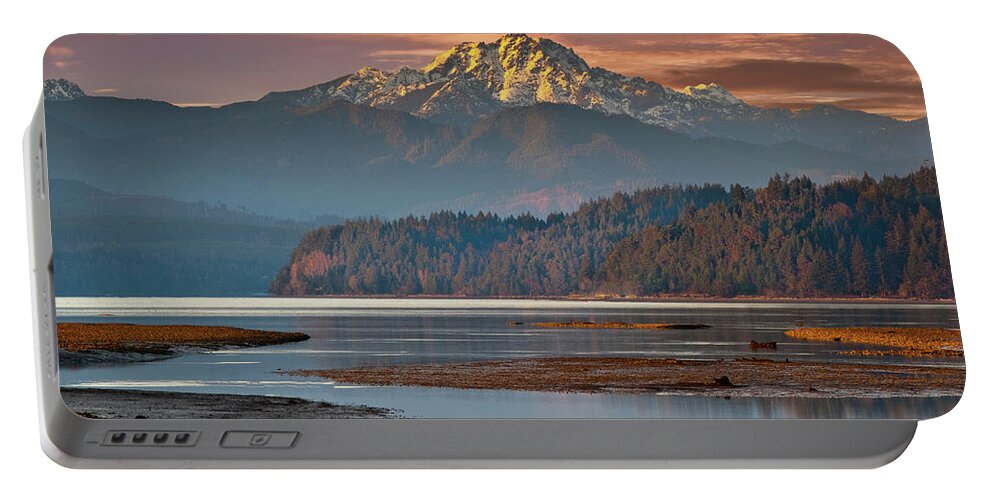 Bay Portable Battery Charger featuring the photograph The Brothers from Hood Canal by Jeff Goulden