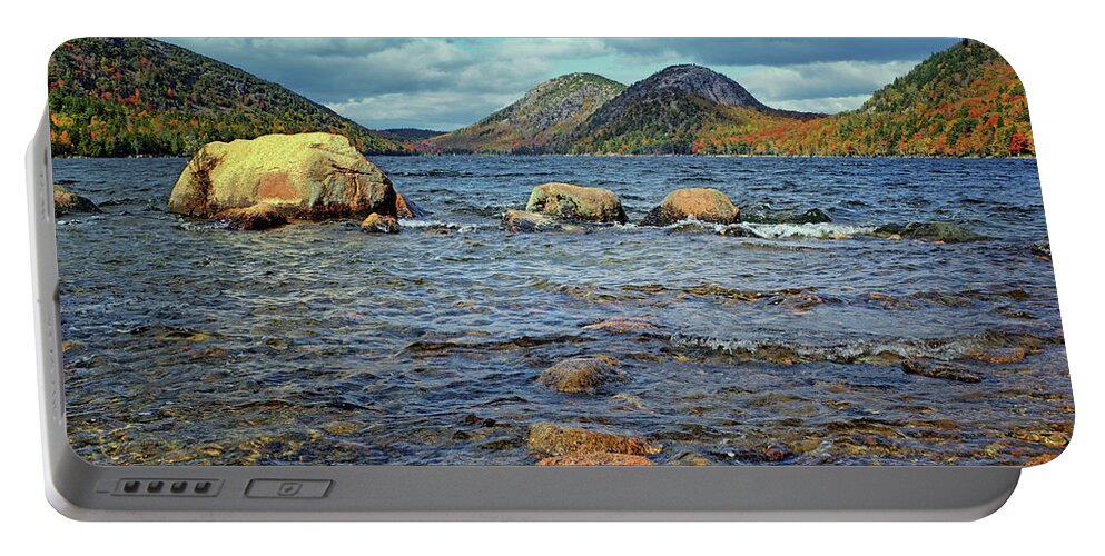 New England Portable Battery Charger featuring the photograph The Bubbles - 2 - Jordan Pond - Acadia National Park by Nikolyn McDonald