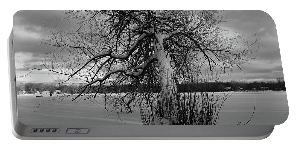 Snow Portable Battery Charger featuring the photograph The calm after the storm by Carl Marceau