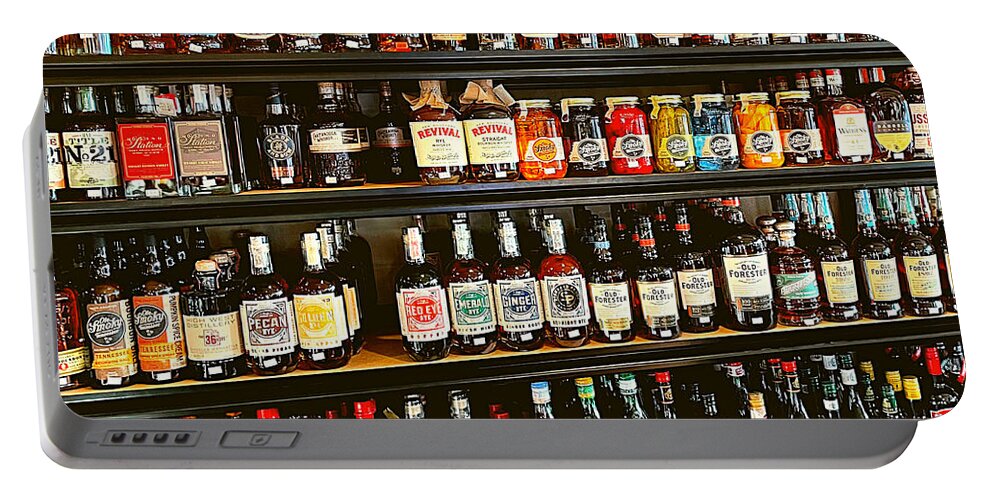 Liquor Portable Battery Charger featuring the photograph The Candy Store by Lee Darnell