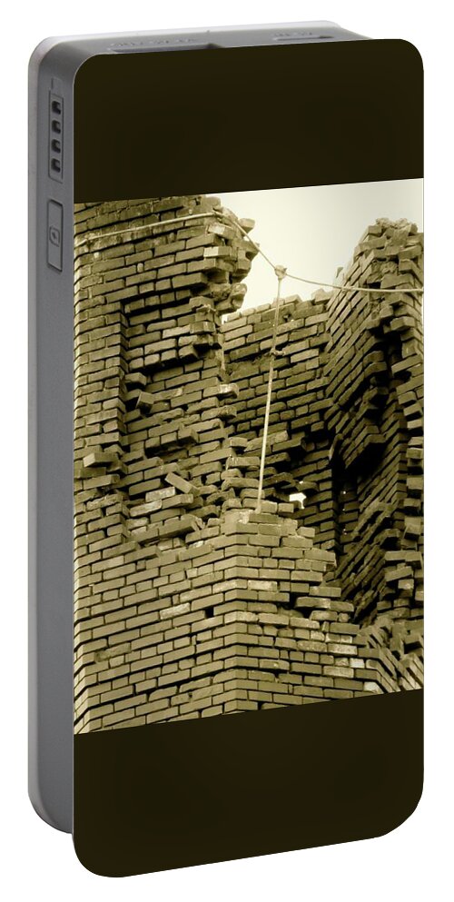 Abstract Portable Battery Charger featuring the photograph The Chimney by Azthet Photography