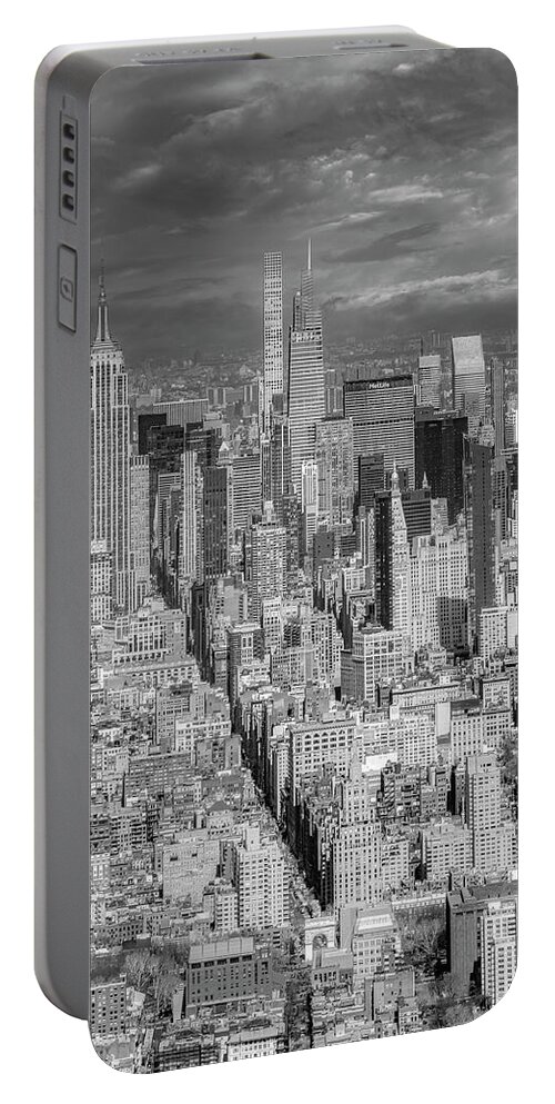New York Portable Battery Charger featuring the photograph The City That Never Sleeps, New York by Marcy Wielfaert