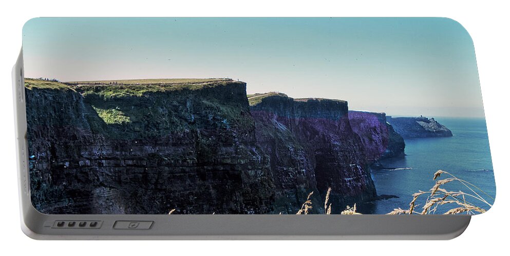Ireland Portable Battery Charger featuring the photograph The Cliffs of Moher 3 by Edward Shmunes