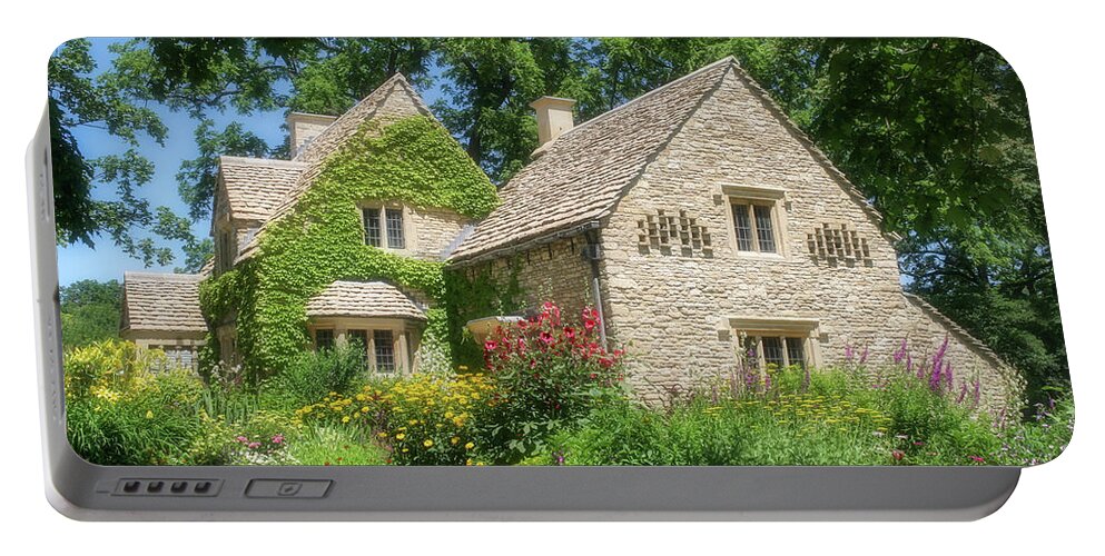Greenfield Village Portable Battery Charger featuring the photograph The Cotswold Cottage by Robert Carter